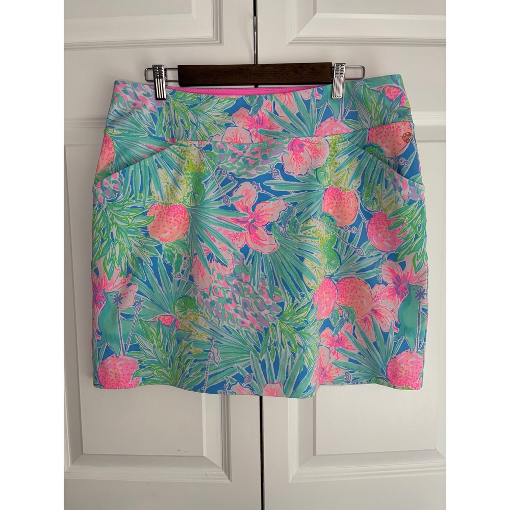 Lilly Pulitzer Luxletic Monica Skort in Swizzle In Pockets Floral Size 12